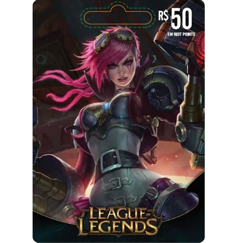 Cartão Pré-pago Riot League Of Legends R$ 50 Online Digital Presente ...