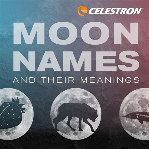 Moon Names and Their Meanings | Full moon names, Moon names, Names with meaning