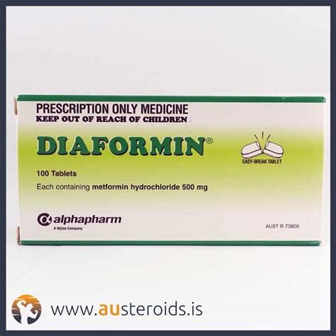 Metformin 500mg X 100 Tablets Diaformin (Pharmaceutical) – Austeroids ...