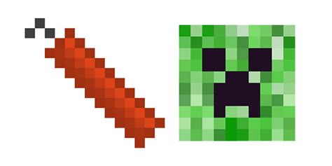 Minecraft Stick of TNT and Creeper cursor – Custom Cursor