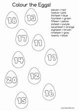 Numbers 11 20 Coloring Pages sketch template