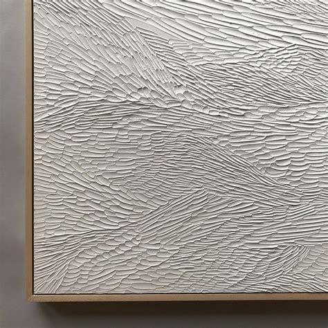 Current. Textured White Abstract Painting. – Ninos Studio Textured Canvas Art, Texture Painting ...