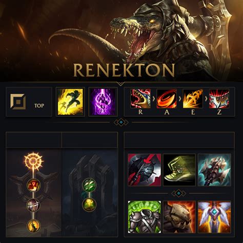 Renekton - Build e Runas | Runas, Temporadas, League of legends