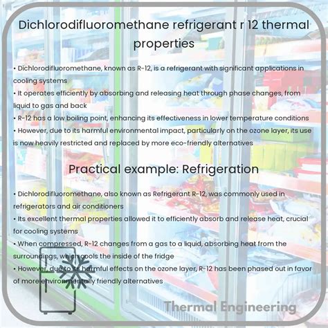 Dichlorodifluoromethane | Refrigerant R-12, Thermal Properties