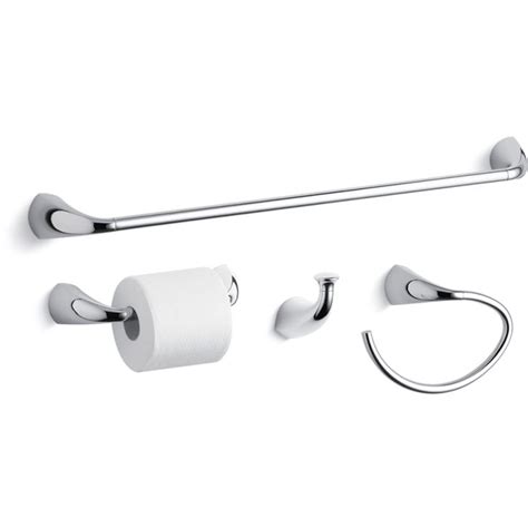 Kohler Alteo Better Accessory Pack 1 - Build.com in 2020 | Bathroom hardware set, Towel bar ...