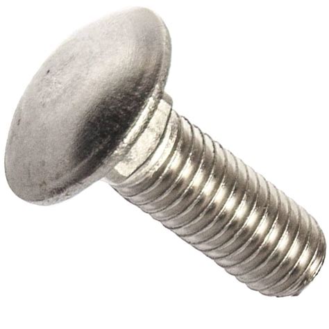 Fastenere - 1/2-13 x 1" Carriage Bolts Stainless Steel Fully Threaded Qty 10