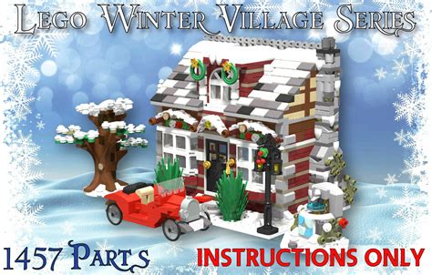 Winter Village Grandmas Cottage -INSTRUCTIONS ONLY- Christmas MOC For Lego Brick | eBay