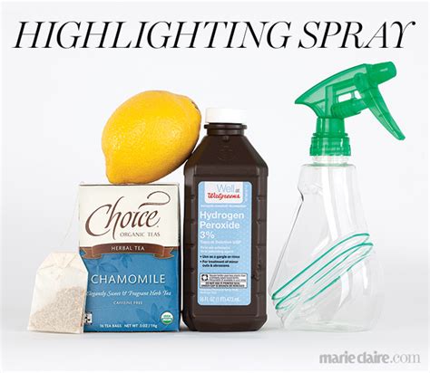 How to Make a Highlighting Spray - Lightening Leave In Spray for Hair