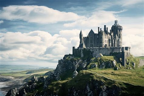 Castle architecture building land. AI | Free Photo - rawpixel