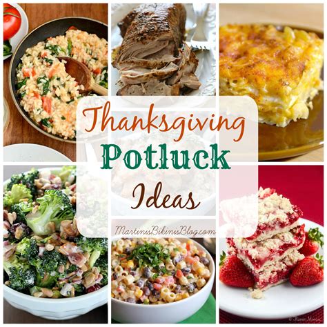 Thanksgiving Potluck Dish Ideas - Martinis | Bikinis