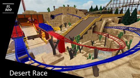 Desert Race | Duelling Coaster | Roblox Theme Park Tycoon 2 - YouTube