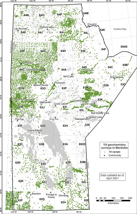 Till Geochemistry Map Index | Surficial Geology | Resource Development | Economic Development ...