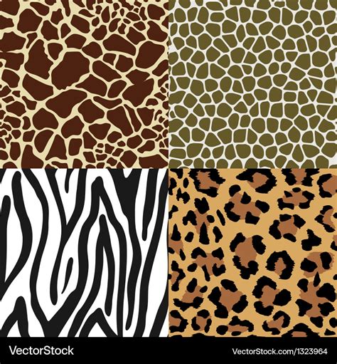 Animal skin patterns Royalty Free Vector Image