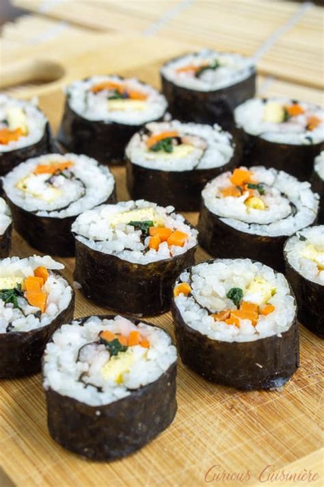 Kimbap (Korean Sushi) • Curious Cuisiniere