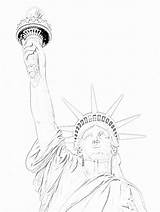 Statue Of Liberty Coloring Page Printable sketch template