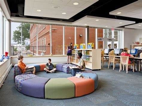 K-12 Public Schools | School library design, School interior, Education ...