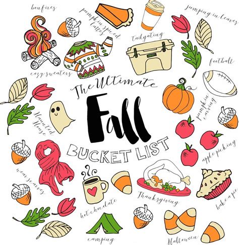 Fall 2016 Bucket List | Fall bucket list, Bullet journal doodles ...