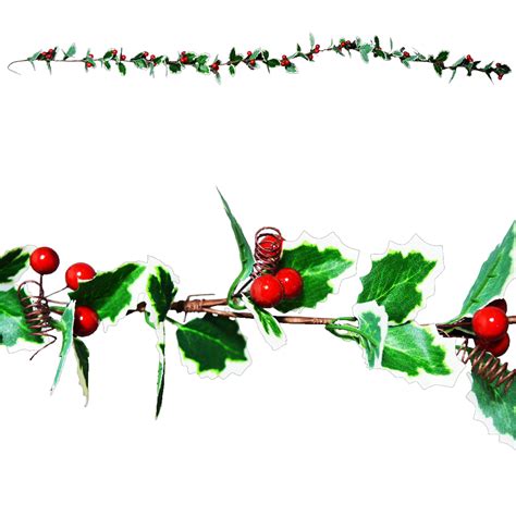 Christmas Artificial 1.3 Metre Holly Garland / Christmas Crafts | eBay