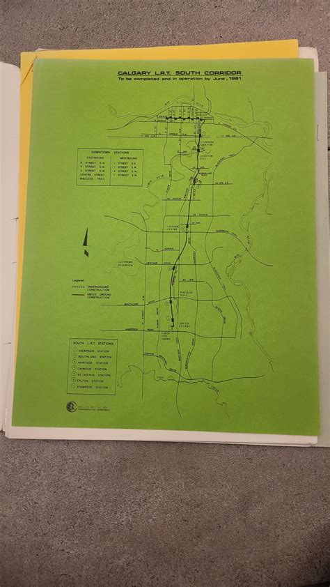 The original C-Train layout when the system opened in 1981, and other ...