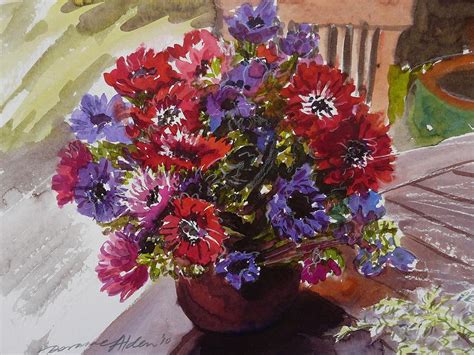 Spring Flowers Painting by Doranne Alden - Fine Art America