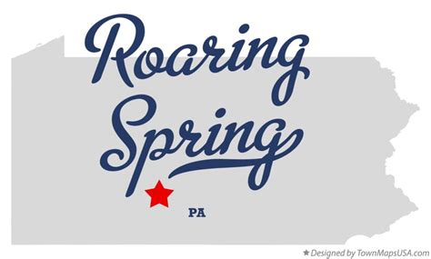 Map of Roaring Spring, PA, Pennsylvania