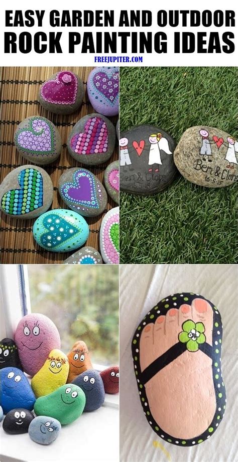 40 Easy garden and outdoor rock painting ideas | Painted garden rocks, Painted rocks, Rock ...