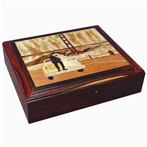 Handmade Custom Wood Inlay Keepsake/Jewelry Box by Dennis Chenoweth | CustomMade.com