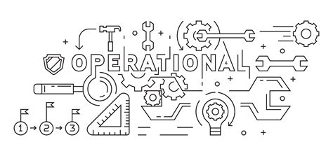 Operational Illustration. Line Art, Flat Line, MonoLine Design ...