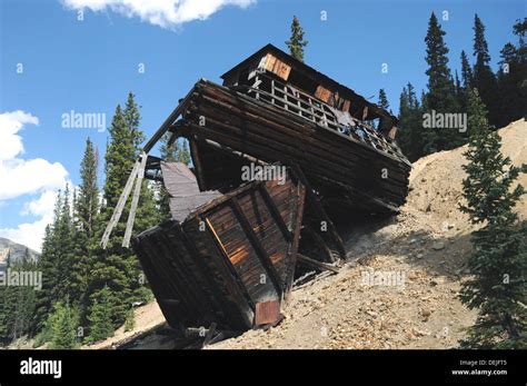 Old mining remains near St Elmo Ghost Town, in Colorado Stock Photo - Alamy