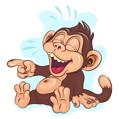 ArtStation - Cartoon Laughing Monkey.