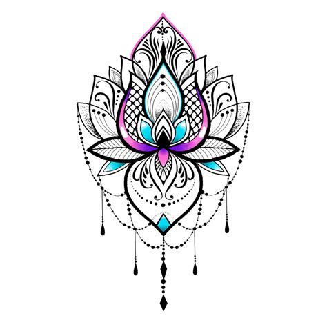 Lotus Mandala Tattoo Png - Harcrateremtettek