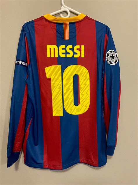 Barcelona Messi 2011 UCL Final Long Sleeve Jersey – 210RetroSoccerJerseys