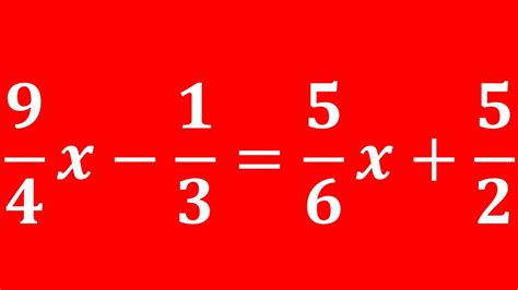 how to solve multi step equation with fractions - YouTube