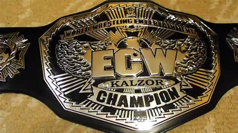 WWE ECW 2008 World Championship Replica Belt In-Depth Look | Raymond Strazdas - YouTube