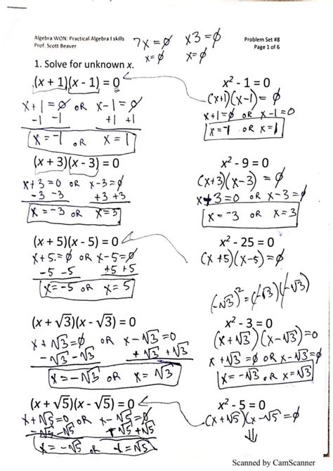 Free algebra 1 worksheet and answers, Download Free algebra 1 worksheet and answers png images ...