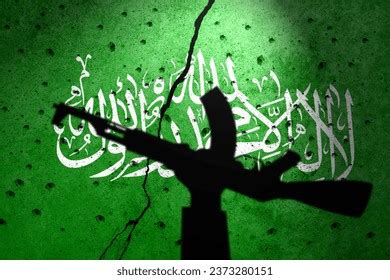 Flag Hamas Painted On Concrete Wall Stock Photo 2373280151 | Shutterstock