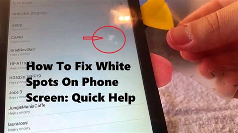 How To Fix White Spots On Phone Screen: Quick Help - MobbiTech