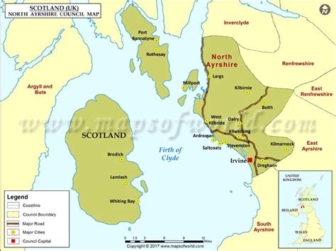 North Ayrshire Map | North Ayrshire Council Map