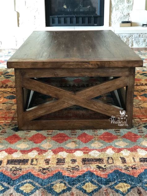 Rustic Farmhouse Coffee Table | Coffee table farmhouse, Coffee table, Farmhouse furniture