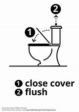 Flush Toilet Page Coloring Pages sketch template
