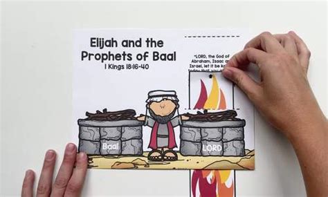 Elijah and the Prophets of Baal Bible Craft, Sunday School Craft