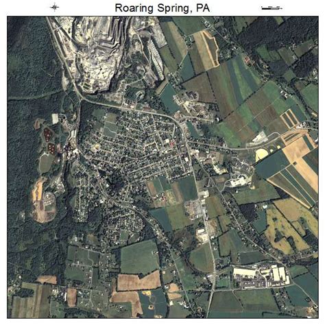 Aerial Photography Map of Roaring Spring, PA Pennsylvania