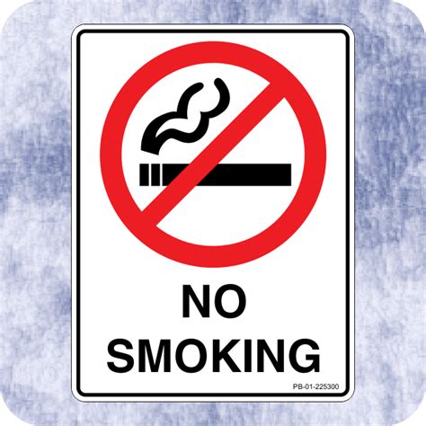 Sticker – No smoking – Klein Signs