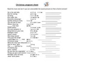 christmas anagrams | Teaching Resources