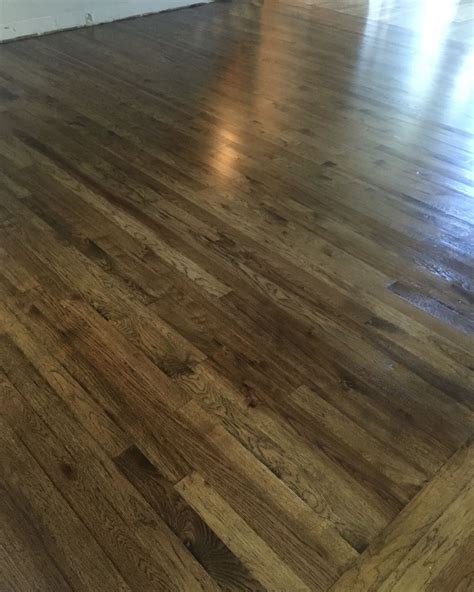 3 in hickory wood floor - Jacobean minwax stain - minwax satin poly oil ...