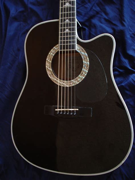 SoCal Gear Museum: 2006 Esteban Black Silver Acoustic/Electric Guitar