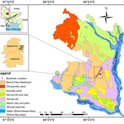 Location map of the study area (modified after ALAM et al. 1990 ...