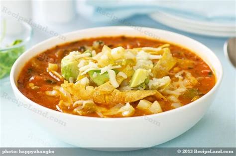 Sopa Azteca Recipe | RecipeLand.com