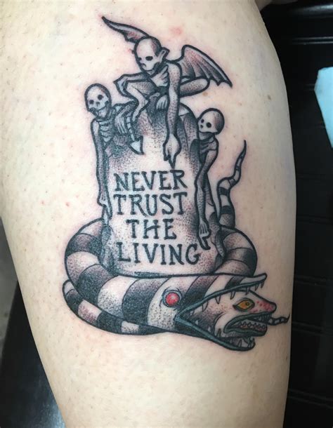 Beetlejuice tattoo by Brian McCormick at Redbird Electric in Springfield, IL : r/tattoos