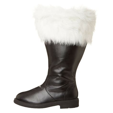 Professional MEN'S Christmas Costume WIDE CALF Santa Claus BOOTS | eBay